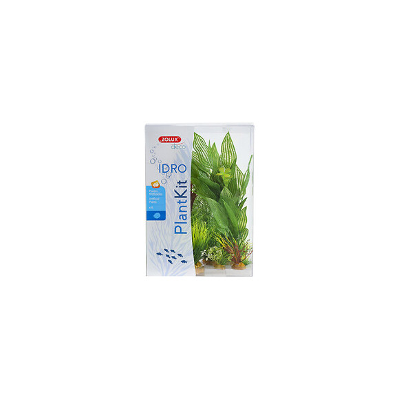 Déco Plantkit Idro N°2. Plantes Artificielles.  6 Pieces.  H 27 Cm. Décoration D'aquarium. - Zolux - Zo-352151