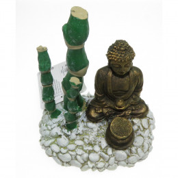 Diffuseur Bouddha Bambou . 13 X 9 X 12 Cm. Décoration Aquarium - Zolux - Zo-353831