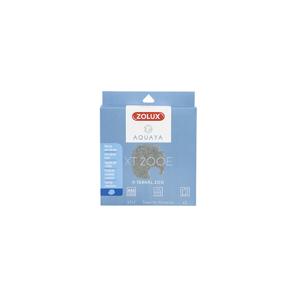 Filtre Pour Pompe X-ternal 200, Filtre Xt 200 E Mousse Anti-nitrates X2. Pour Aquarium. - Zolux - Zo-330244