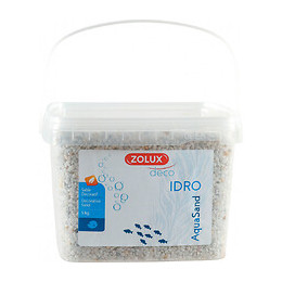 Gravier Décoratif. 2-3 Mm . Blanc. Ashewa Aquasand . 5 Kg. Pour Aquarium. - Zolux - Zo-346261