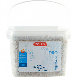 Gravier Décoratif. 2-3 Mm . Blanc. Ashewa Aquasand . 5 Kg. Pour Aquarium. - Zolux - Zo-346261