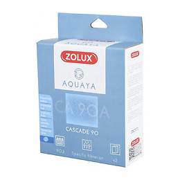 Filtre Pour Pompe Cascade 90, Filtre Ca 90 A Mousse Bleue Medium X2. Pour Aquarium. - Zolux - Zo-330205