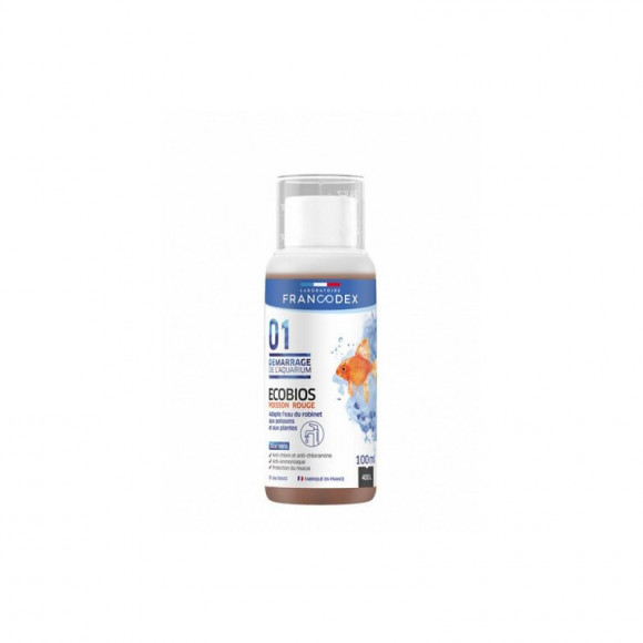 Conditionneur D'eau Pour Aquarium Ecobios Poisson Rouge , Flacon De 100 Ml - Francodex - Fr-173610