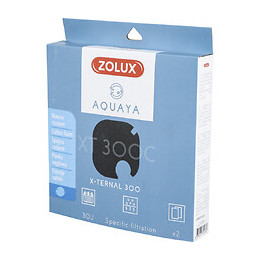 Filtre Pour Pompe X-ternal 300, Filtre Xt 300 C Mousse Charbon X 2. Pour Aquarium. - Zolux - Zo-330248