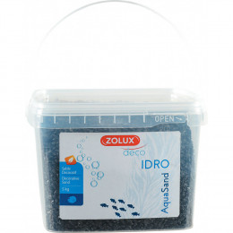 Gravier Décoratif. 2-3 Mm .noir. Ashewa Aquasand . 5 Kg. Pour Aquarium. - Zolux - Zo-346265