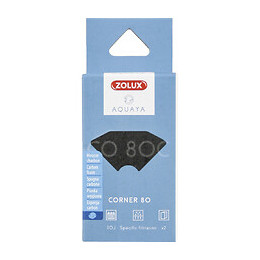 Filtre Pour Pompe Corner 80, Filtre Co 80 C Mousse Charbon X 2. Pour Aquarium. - Zolux - Zo-330223