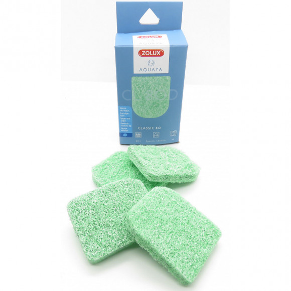 Filtre Pour Pompe Classic 80, Filtre Co 80 C Mousse Phosphate X 4. Pour Aquarium. - Zolux - Zo-330210