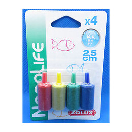 Diffuseur D'air Cylindre. Ø 1.5 X 2.5 Cm. Lot De 4. Pour Aquarium. - Zolux - Zo-321310