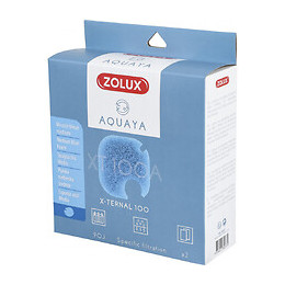 Filtre Pour Pompe X-ternal 100, Filtre Xt 100 A Mousse Bleue Medium X2. Pour Aquarium. - Zolux - Zo-330237