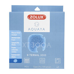 Filtre Pour Pompe X-ternal 300, Filtre Xt 300 A Mousse Bleue Medium X2. Pour Aquarium. - Zolux - Zo-330247