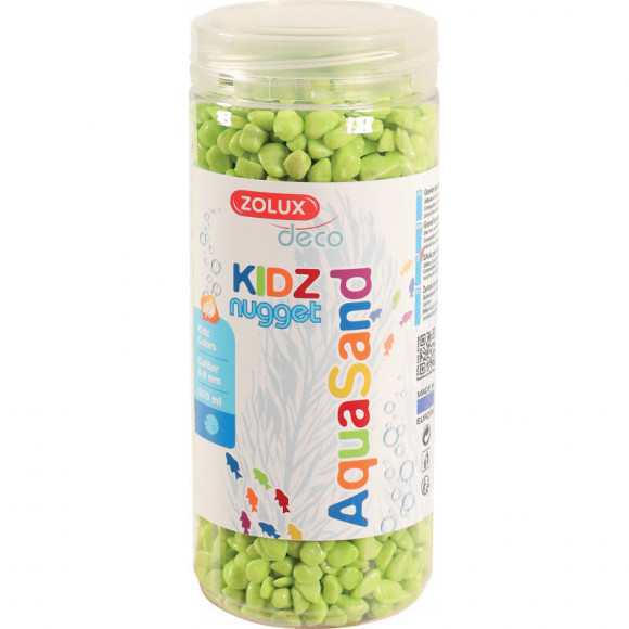 Gravier Pour Aquariums, Vert Pomme, 500 Ml. - Zolux - Zo-346235