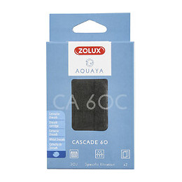 Filtre Pour Pompe Cascade 60, Filtre Ca 60 C Cartouche Zeocarb X 2. Pour Aquarium. - Zolux - Zo-330202