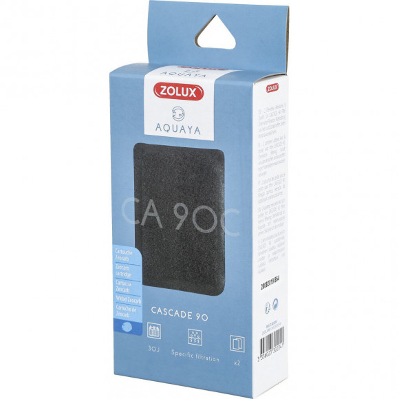 Filtre Pour Pompe Cascade 90, Filtre Ca 90 C Cartouche Zeocarb X 2. Pour Aquarium. - Zolux - Zo-330204
