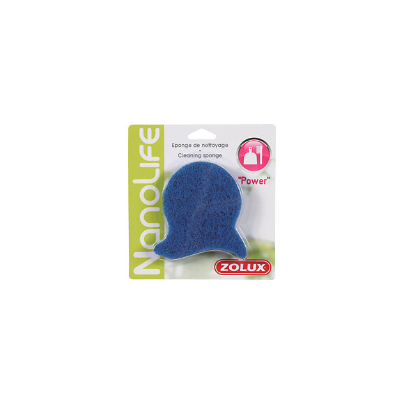 Eponge De Nettoyage Power. Pour Aquarium. Couleur Bleu. - Zolux - Zo-376025