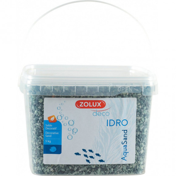 Gravier Décoratif. 2-3 Mm .vert. Ashewa Aquasand . 5 Kg. Pour Aquarium. - Zolux - Zo-346263
