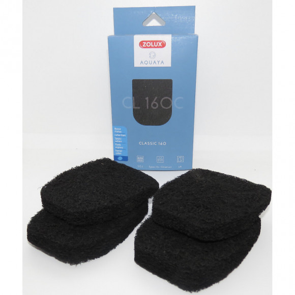 Mousse Charbon Cl 160 B. Pour Pompe Classic 160. Pour Aquarium. - Zolux - Zo-330218