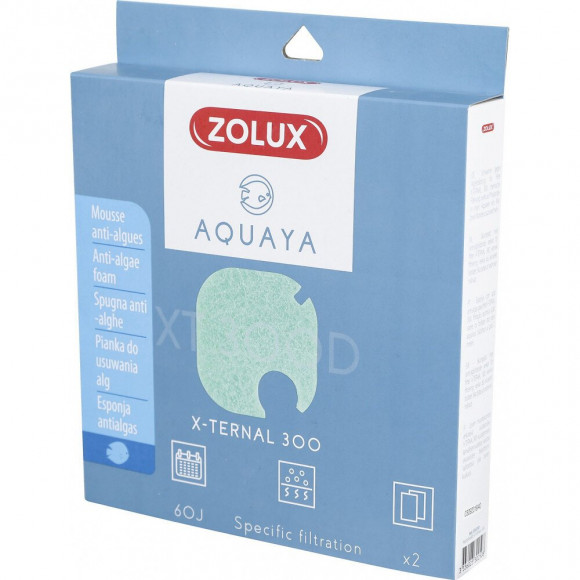 Filtre Pour Pompe X-ternal 300, Filtre Xt 300 D Mousse Anti-algues X 2. Pour Aquarium. - Zolux - Zo-330250