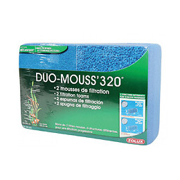 Duo Mousse 320.  2 Mousses De Filtration Pour Aquarium. - Zolux - Zo-330632