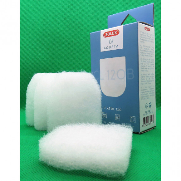 Filtre Perlon Cl 120 B  X 4 . Pour Pompe Classic 120. Pour Aquarium. - Zolux - Zo-330211