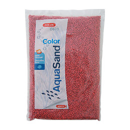 Sable Décoratif. 2-3 Mm . Aqua Sand Rouge Framboise. 1 Kg. Pour Aquarium. - Zolux - Zo-346095