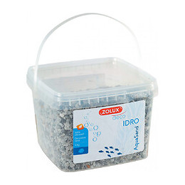 Gravier Décoratif. 2-3 Mm . Gris. Ashewa Aquasand . 5 Kg. Pour Aquarium. - Zolux - Zo-346262
