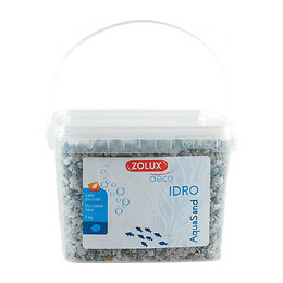 Gravier Décoratif. 2-3 Mm . Gris. Ashewa Aquasand . 5 Kg. Pour Aquarium. - Zolux - Zo-346262