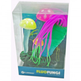 Décoration Aquarium Fluo. Anémone Et Poisson.  Taille 7 X 3.5 X 15 Cm  Couleur Aléatoire. - Flamingo Pet Products - Fl-41034