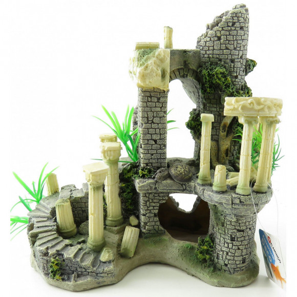 Ruine Colossos Colonnes. 21 X 13 X 21 Cm. Décoration Aquarium. - Flamingo Pet Products - Fl-410196