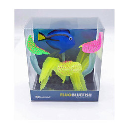 1 Décoration Aquarium Fluo Poisson Bleu. 14 X 5 X 9 Cm. Couleur Aléatoire. - Flamingo Pet Products - Fl-410344