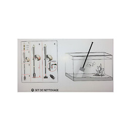 Kit De Nettoyage Aquarium.  Aspirateur + Racloir + Épuisette. - Zolux - Zo-376004
