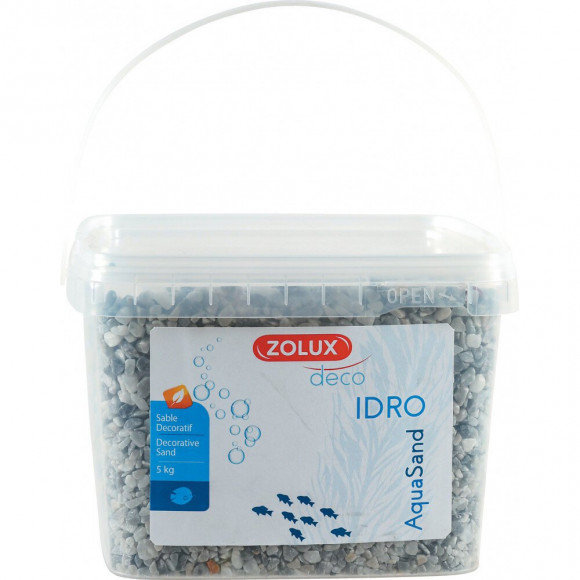 Gravier Décoratif. 2-3 Mm . Gris. Ashewa Aquasand . 5 Kg. Pour Aquarium. - Zolux - Zo-346262