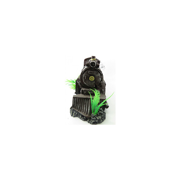 Locomotive Rouge Hektor.  35 X 10 X 15 Cm. Décoration Aquarium. - Flamingo Pet Products - Fl-410188