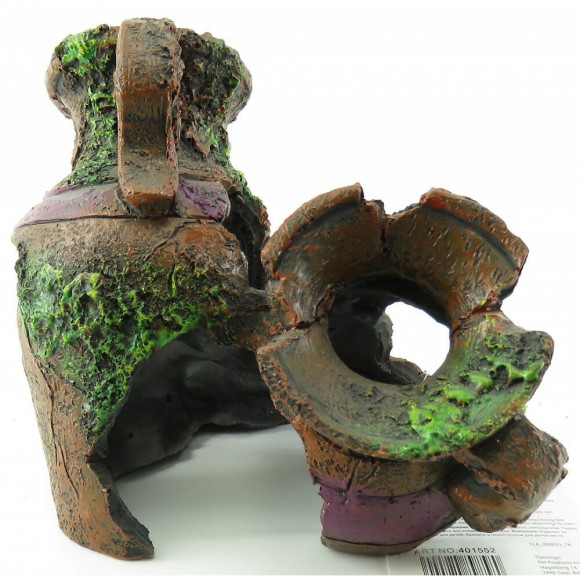 Cruches Doubles. 17 X 12 X 14 Cm. Décoration Pour Aquarium. - Flamingo Pet Products - Fl-401552