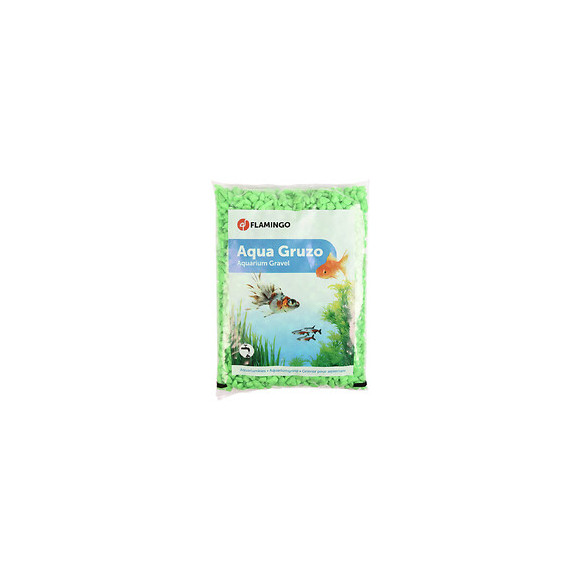 Gravier Neon Vert  1 Kg. Pour Aquarium. - Flamingo Pet Products - Fl-400432