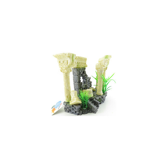 Ruine Colossos Colonnes. 21 X 11 X 15 Cm. Décoration Aquarium. - Flamingo Pet Products - Fl-410198