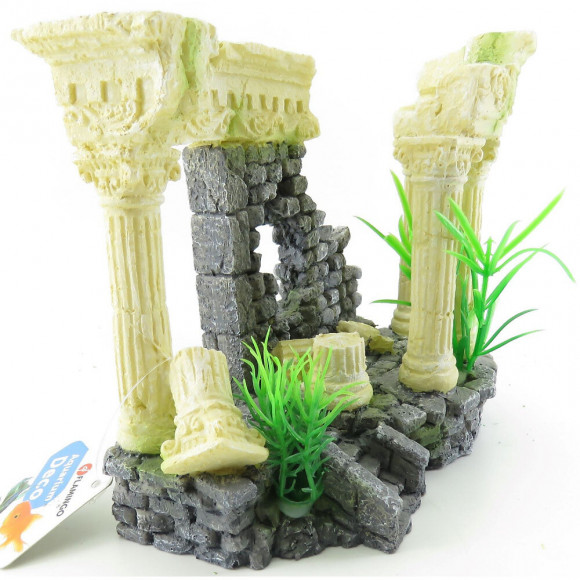 Ruine Colossos Colonnes. 21 X 11 X 15 Cm. Décoration Aquarium. - Flamingo Pet Products - Fl-410198