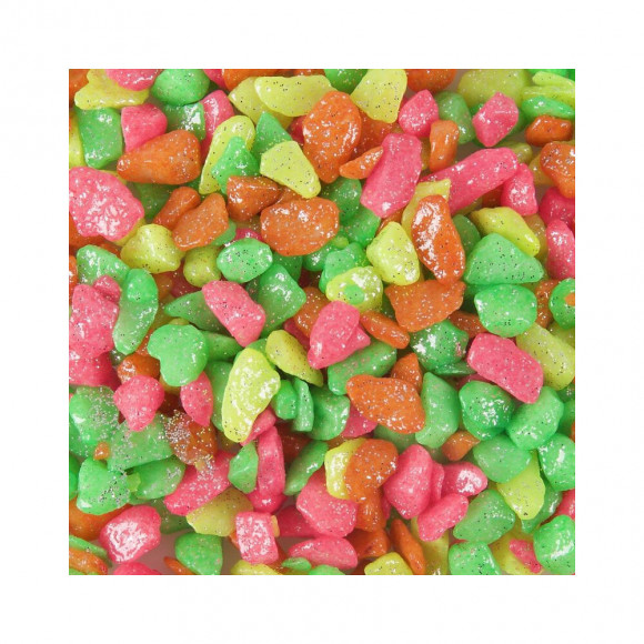 Gravier Brillant Néon Rainbow 1 Kg Aquarium - Flamingo Pet Products - Fl-410087