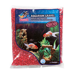 Gravier Neon Rouge. 1 Kg. Pour Aquarium. - Flamingo Pet Products - Fl-400434