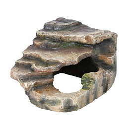 Rocher D'angle Avec Grotte Et Plateforme 16 X 12 X 15 Cm. Pour Reptile. - Trixie - Tr-76194