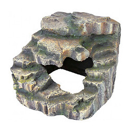 Rocher D'angle Avec Grotte Et Plateforme 19 X 17 X 17 - Trixie - Tr-76195