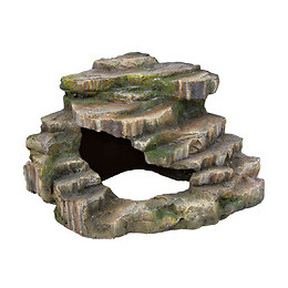 Rocher D'angle Avec Grotte Et Plateforme 26 X 20 X 26 Cm - Trixie - Tr-76196