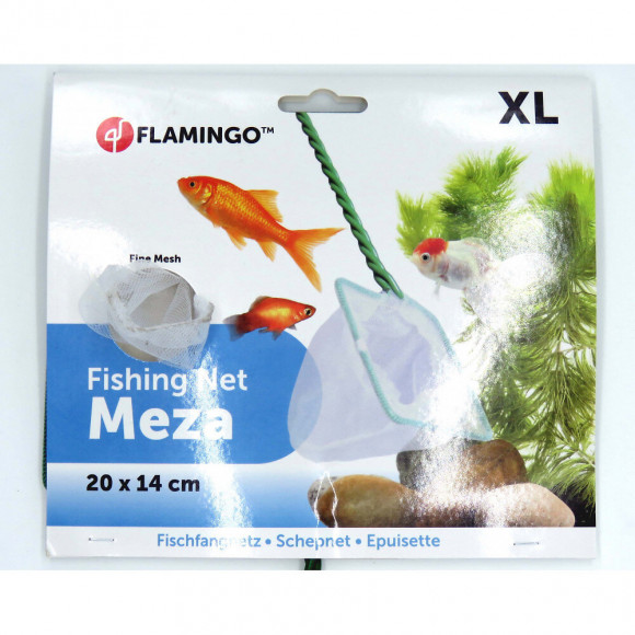 Epuisette  Aquarium 20 Cm X 14 Cm X 46 Cm. Filet Fin. - Flamingo Pet Products - Fl-400158