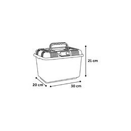 Boite De Transport Goldie 7,5 Litres. Pour Reptiles, Poissons, Tortue. - Flamingo Pet Products - Fl-410003