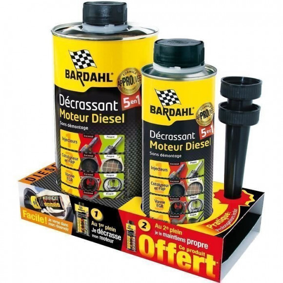 Bardahl Lot Decrassant Moteur Diesel 2020 - 1 L Et 300 Ml