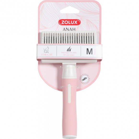 Brosse Slicker Retractable Taille M Pour Chats. - Zolux - Zo-550005
