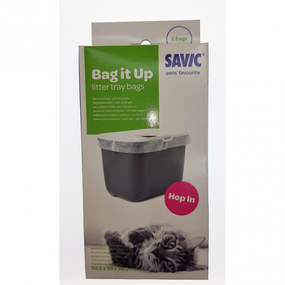 Sac Jetables Bag It Up A3354, Pour Maison Hop In. 6 Sacs. Pour Chat. - Savic - Va-14102