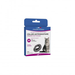 Collier Antiparasitaire Dimpylate Pour Chats.  35 Cm. Couleur Gris. - Francodex - Fr-170260