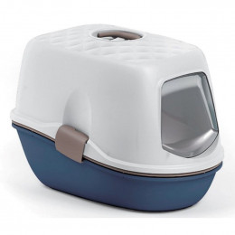 Maison De Toilette Furba Bleu Et Blanche. 39 × 59 × 42 Cm. Pour Chat - Zolux - Zo-590016blm