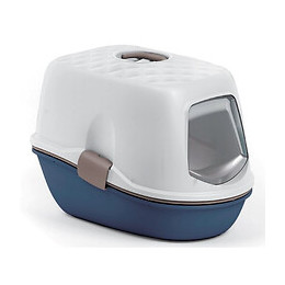 Maison De Toilette Furba Bleu Et Blanche. 39 × 59 × 42 Cm. Pour Chat - Zolux - Zo-590016blm