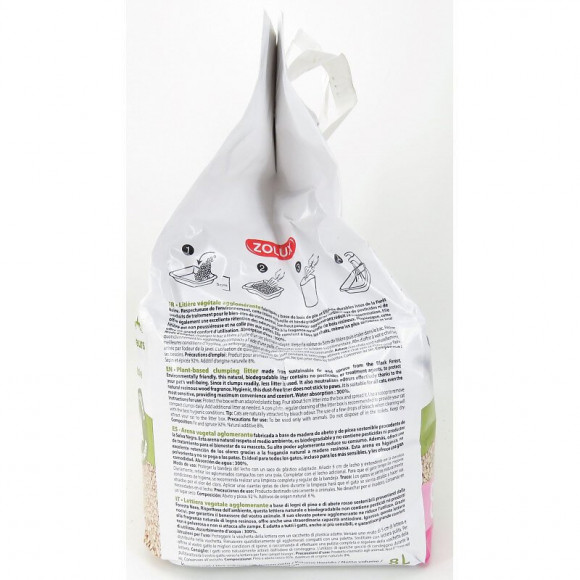 Litière Végétale Agglomérante Pour Chat 8 Litres. - Zolux - Zo-476316